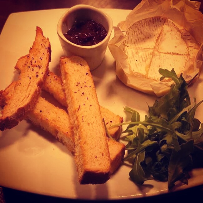 Baked Camembert with toasted Bloomer and Homemade Onion chutney